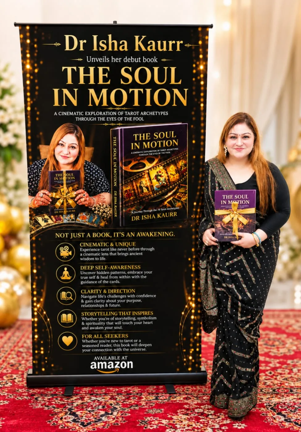 Dr. Isha Kaurr at the launch of her debut book The Soul in Motion
