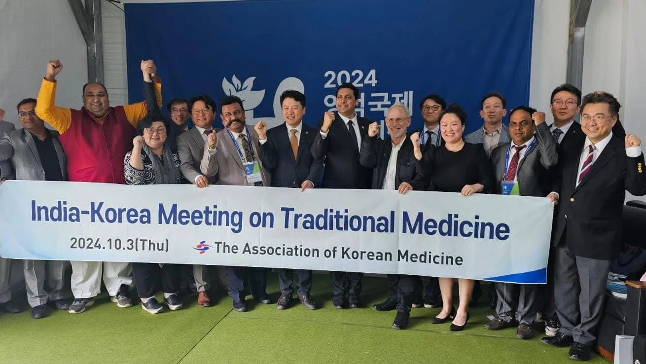 Dr. Partha Narayan Joardar at the India-Korea Meeting on Traditional Medicine, 2024