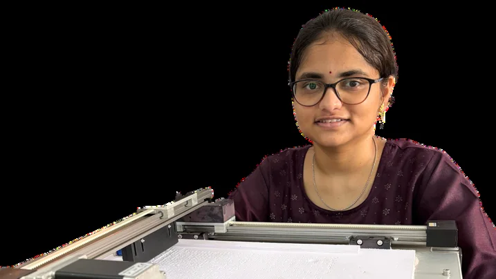 Lingampalli Himaja and RUDHRA: A Voice-Enabled Braille Printer